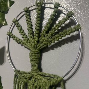 Green Macrame Wall Hanging